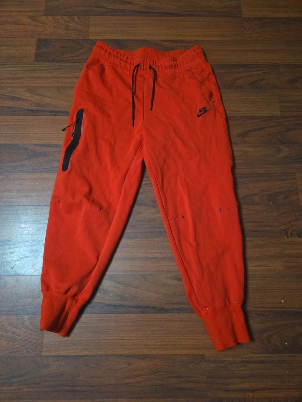 Nike Tech Red/orange Joggers Sz Medium